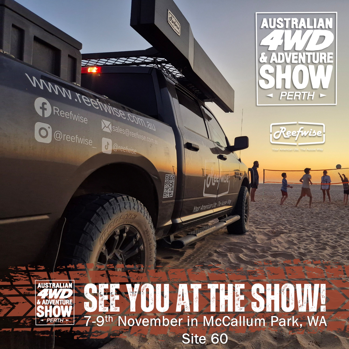 4wd & adventure show silverado ram chevy and ford canopies and drawer systems.