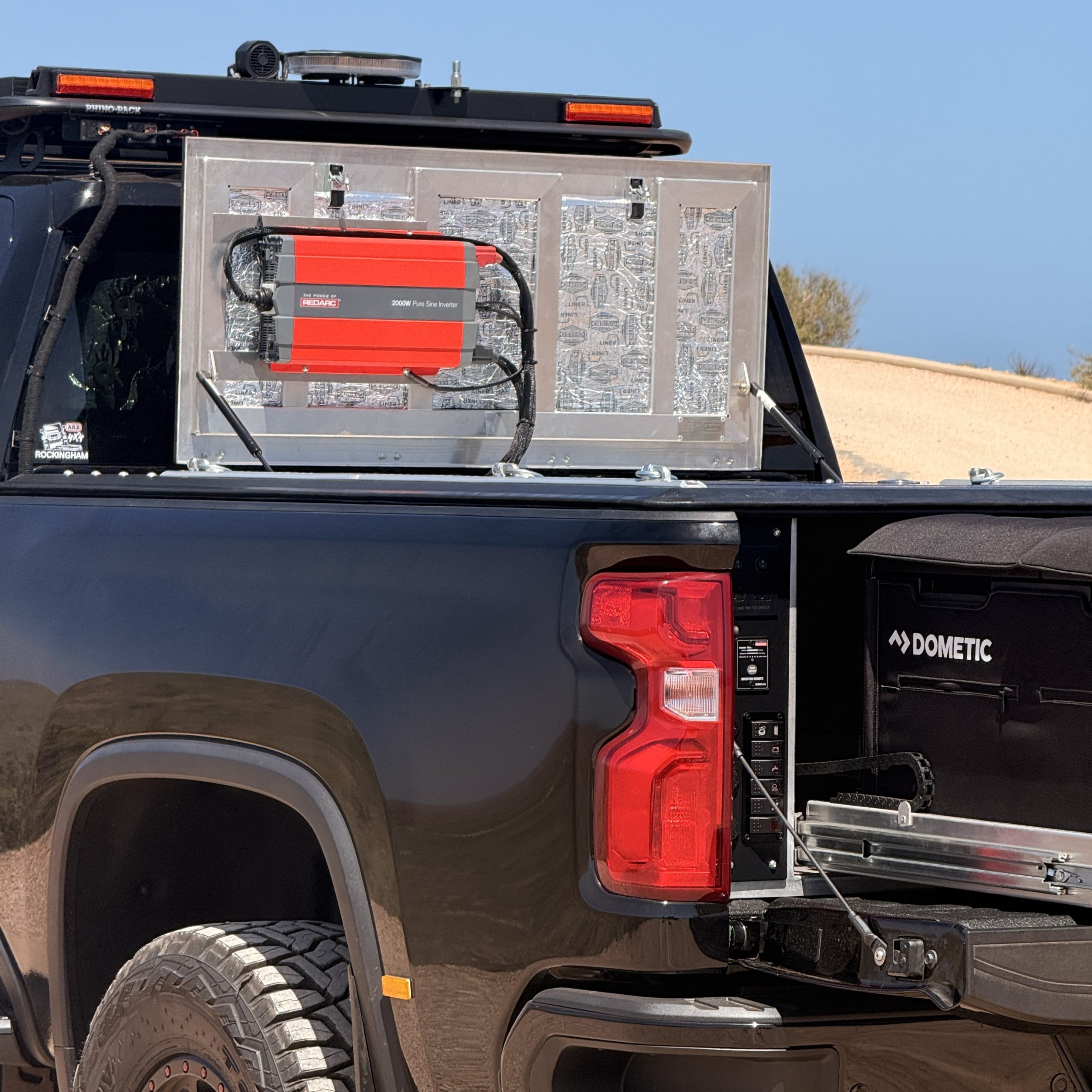 Custom storage unit for vehicle equipment