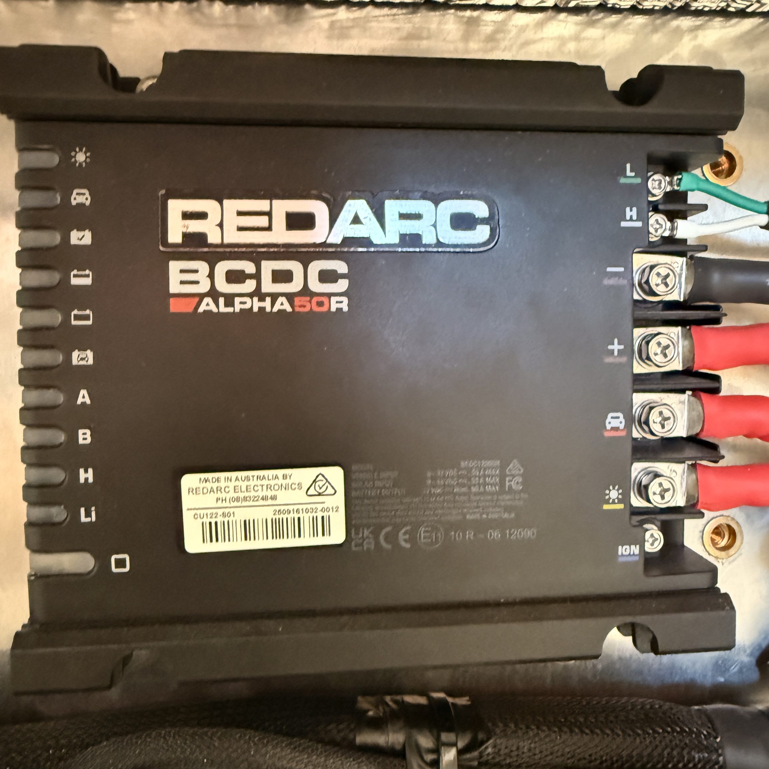 Truck bed with organized storage drawers.