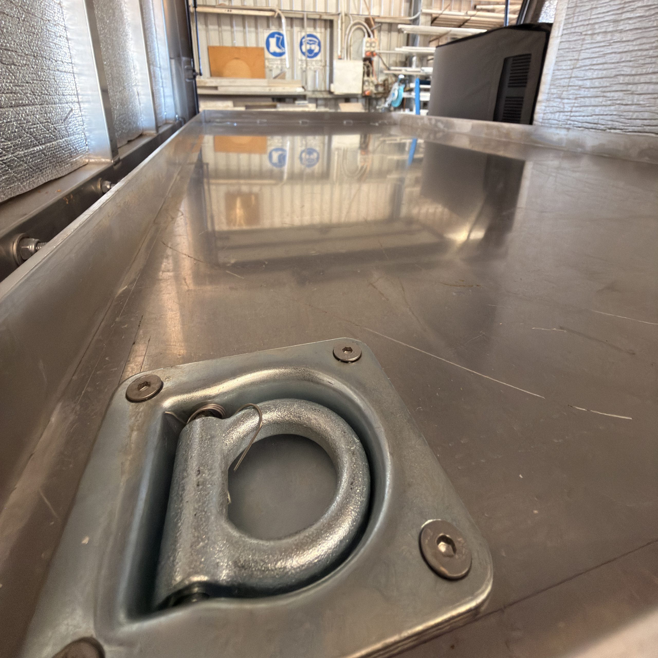 Recessed tie down points