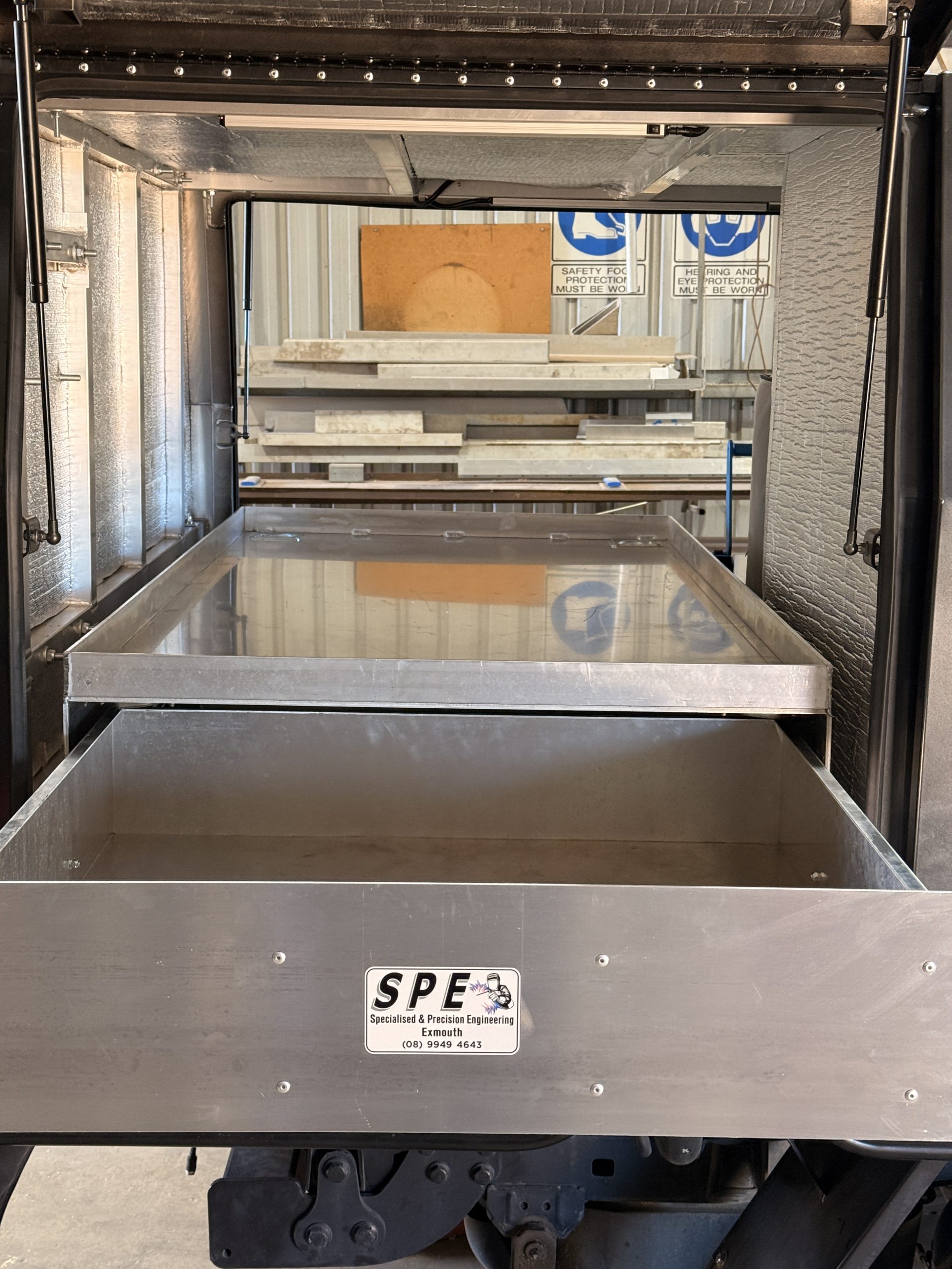Double sided canopy drawer
